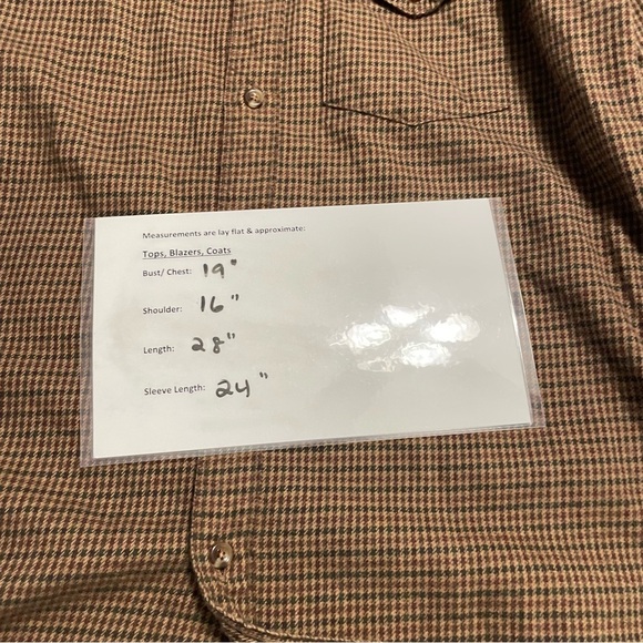 J.Crew Slim Fit Houndstooth Button-Up Shirt Cashmere Blend Brown Men’s Size S - Picture 9 of 11
